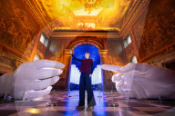 Peter Walker’s installation Connection and Identity at the Old Royal Naval College’s Painted Hall, Greenwich