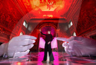 Peter Walker’s installation Connection and Identity at the Old Royal Naval College’s Painted Hall, Greenwich