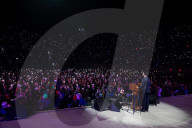 Zohran Mamdani campaign rally at Forest Hills stadium in Queens, New York