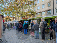Customers At A Roast Chicken Food Stall In Munich Amidst Bird Flu Concerns