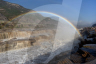 Hukou Waterfall Rainbow Landscape in Linfen