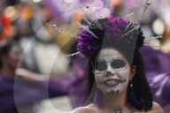 Day Of The Dead Parade In Mexico City