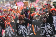 Day Of The Dead Parade In Mexico City