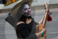 Day Of The Dead Parade In Mexico City