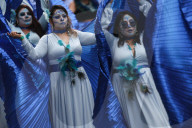 Day Of The Dead Parade In Mexico City