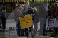 View Out Side The White House  Were Nuclear Protests 