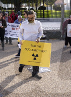 View Out Side The White House  Were Nuclear Protests 