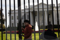 View Out Side The White House  Were Nuclear Protests 