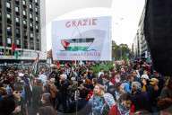 The Demonstration In Support Of The Global Sumud Flotilla After The Interception By The Israeli Army Off The Coast Of Gaza In Milan