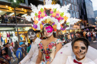Day Of The Dead Parade In Mexico City