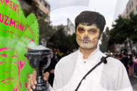 Day Of The Dead Parade In Mexico City