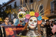 Day Of The Dead Parade In Mexico City
