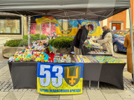 Ukrainian Military Support And Souvenir Stall In Munich