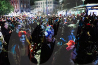 The Mexican Parade For The Dia De Los Muertos Celebrations In Milan