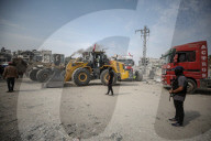 Heavy machinery used in search for bodies of Israeli hostages