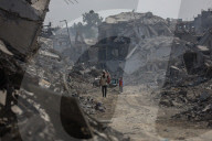 Heavy machinery used in search for bodies of Israeli hostages