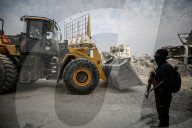 Heavy machinery used in search for bodies of Israeli hostages