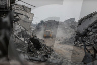 Heavy machinery used in search for bodies of Israeli hostages