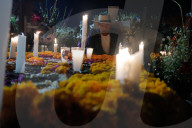 People Visit San Andres Mixquic Cemetery On Dia De Muertos Celebration