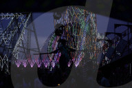 Girl Balances on Tightrope at Pushkar Fair