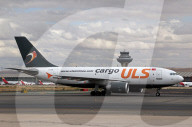 A ULS Airlines Cargo Airbus A310-308(F) on the runway at Madrid Airport