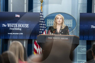 White House Press Briefing In The  Brady Briefing Room Of The White House 