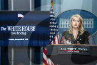 White House Press Briefing In The  Brady Briefing Room Of The White House 