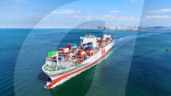 Foreign Trade Containers Cargo Ship