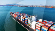 Foreign Trade Containers Cargo Ship