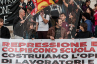 Students Protest In Front Of The Ministry Of Education 