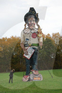 Edenbridge Bonfire Society giant effigy