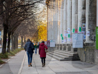 Daily Life On Munich Streets In Autumn