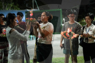Loy Krathong Festival In Bangkok.