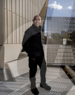 Dr Gus Casely-Hayford outside V&A East Museum, Stratford. 