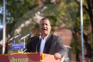 Cadres Of Communist Party Of Nepal Stage A Demonstration In Capital Kathmandu