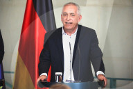 Press Conference Following The Steel Summit  In Berlin