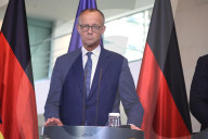 Press Conference Following The Steel Summit  In Berlin