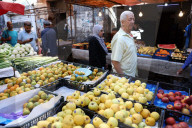 Fruit And Vegetable Market At The Bastille Market In The Old City Of Oran In Algeria 