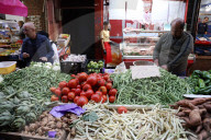 Fruit And Vegetable Market At The Bastille Market In The Old City Of Oran In Algeria 
