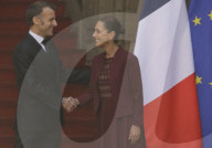 Emmanuel Macron, President Of France, Meets With Claudia Sheinbaum, President Of Mexico