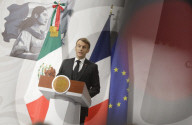Emmanuel Macron, President Of France, Meets With Claudia Sheinbaum, President Of Mexico 