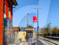 German Kiefersfelden Train Station Near The Austrian Border