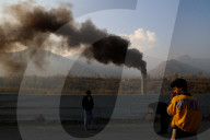 Chimney Leave Smoke  In Kashmir 