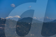 Mountain Ranges Seen From Kathmandu Valley In Nepal