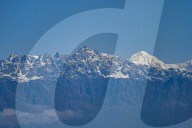 Mountain Ranges Seen From Kathmandu Valley In Nepal