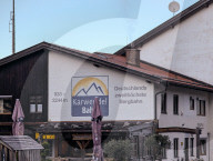 Bavarian Karwendelbahn Valley Station In Mittenwald