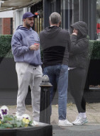 EXCLUSIVE: Kyle Walker And Annie Kilner Enjoy A Stroll Around Alderley Edge In Cheshire After Grabbing A Coffee From Cafe Nero - 10 Nov 2025