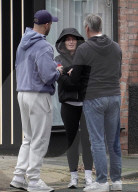 EXCLUSIVE: Kyle Walker And Annie Kilner Enjoy A Stroll Around Alderley Edge In Cheshire After Grabbing A Coffee From Cafe Nero - 10 Nov 2025