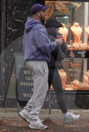 EXCLUSIVE: Kyle Walker And Annie Kilner Enjoy A Stroll Around Alderley Edge In Cheshire After Grabbing A Coffee From Cafe Nero - 10 Nov 2025