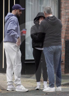 EXCLUSIVE: Kyle Walker And Annie Kilner Enjoy A Stroll Around Alderley Edge In Cheshire After Grabbing A Coffee From Cafe Nero - 10 Nov 2025